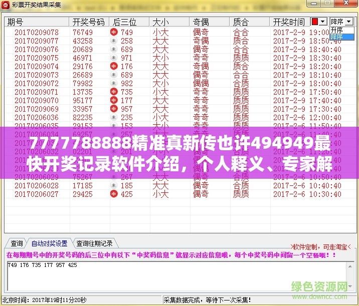 7777788888精准真新传也许494949最快开奖记录软件介绍，个人释义、专家解析解释与落实?留心虚假的虚架势
